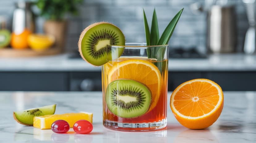 Cocktail exotique rafraîchissant